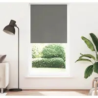 vidaXL Rolgordijn verduisterend 115x230 cm stofbreedte 110,7 cm grijs