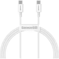 Baseus Superior, 1 meter, USB-C naar USB-C, USB 2.0, 0,48 Gbit/s, wit
