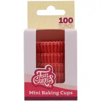 Funcakes Mini Baking Cups Rood pk/10