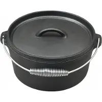 Blackwell Dutch oven / Braadpan met deksel - Gietijzer - ø 25 cm / 4 Liter - zonder anti-aanbaklaag