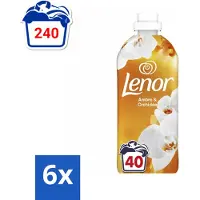 Lenor - Wasverzachter - Amber & Orchidee - 40 Wasbeurten - Voordeelverpakking - 6 stuks