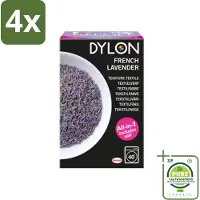Dylon - Textielverf - French Lavender - All-in-One - Inclusief Zout - 350g - Voordeelverpakking - 4 stuks - Textielverf -