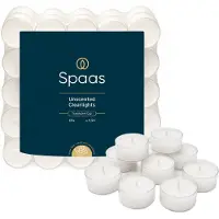 Spaas Clearlights theelichtjes in doorzichtige cups - 4,5 uren - set van 50 stuks