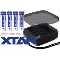 XTAR BC4 batterijoplader voor R03 / AAA en R6 / AA Li-ion batterijen, 1.5V / NiMH, Lithium-Ion (Li-Ion), Nikkel-Cadmium (NiCd), Nikkel-Metaalhydride (NiMH), AA, AAA