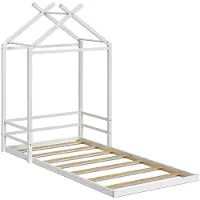 VitaliSpa vloerbed Roofy, Wit, 90x200