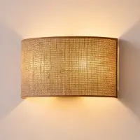 Duolla Wandlamp Nature, bruin / roest, Hal, Textiel / Stof / Zijde, wandlamp