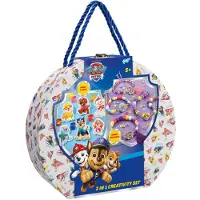 Totum PAW Patrol 2-in-1 Knutselkoffer - 4 armbandjes maken - 300+ kralen - 6 gipsfiguren gieten en schilderen - Speelgoed Kinderen - Knutselen - Voor meisjes en jongens - Vanaf 5 jaar -