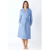 Hajo Badstof dames badjas hemelsblauw | Maat 48/50