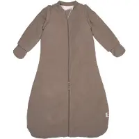 Lodger Hopper - Newborn slaapzak met afritsbare mouwen - 62cm - 3.3 TOG - Autostoel - Bruin - Slaapzak Baby Winter
