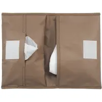 Kipkep Napper Luier-etuitje - Coffee - luiers en doekjes to go - rPET - wasbaar - gecoat - bruin