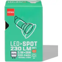 HEMA Led spot clear GU10 1.6W 230lm