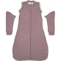 Lodger Hopper - Baby Slaapzak Winter met afritsbare mouwen - 80cm - 3.3 TOG - Autostoel - Paars - Winterslaapzak