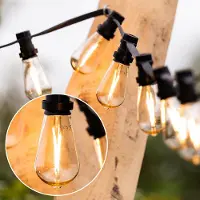 PrikkabelLED Prikkabel set met 2,5W filament lampen Ø60: optie dimbaar