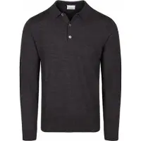 Profuomo Poloshirt antraciet merinowol