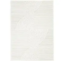FRAAI Modern binnen- en buitenkleed - Nori Curves Wit - 230x330cm