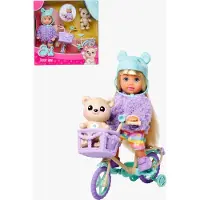 Evi love - Modepop Evi Love Teddy bike - Fiets en teddybeer