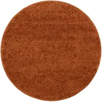 NATURL. Rond Hoogpolig vloerkleed - Wish Terracottacotta - Ø 160 cm