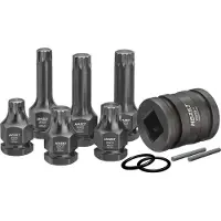 Hazet 990S/11 Kracht-dopsleutelinzetset 1/2 (12,5 mm) 11-delig