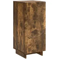 vidaXL Dressoir Gerookt eiken 33,5 x 34,5 x 75 cm Bewerkt hout