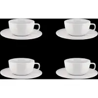 Alessi Itsumo thee / cappuccino kop en schotel 24cl wit