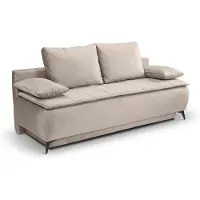 Furnilux Sendi sofa bed 2 zits beige | Luxe velour sofa bed