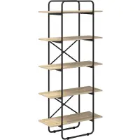 vidaXL Boekenplank 5-laags 60 x 35 x 175,5 cm PB Sonoma Eiken