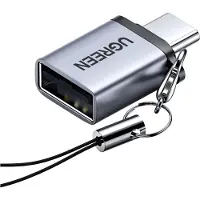 UGREEN Us270 USB-C (mannelijk) / USB-A 3.0 (vrouwelijk) adapter met koord - grijs