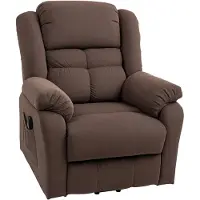 HOMCOM - Relaxfauteuil - Sta-op Functie - Massagefunctie - Bruin