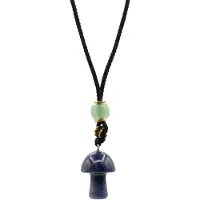 AW Gifts Koordketting met edelsteenhanger - Sodalite paddenstoel