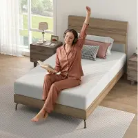 MODFU - Matras - Koudschuim - 140x200 Cm - 20 Cm - Middenhard - Afneembare Tijk