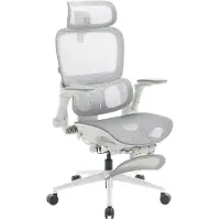Sihoo B300 Pro Ergonomische bureaustoel-Adaptieve Dynamische Lendensteun-6D Opklapbare Armleuningen-3D Hoofdleuning-135° Kanteling- Voetsteun- Wit