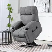 MODFU Relaxfauteuil - Elektrisch - Massagefunctie - Sta-op Functie - Grijs