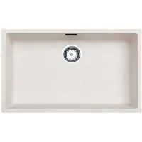 Pure.Sink Keukenwastafel 70x40 cm, zandwit, inbouw- en opbouwmodel,
