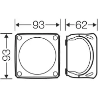 Hensel RK 0203 T Installatieverdeler 93 x 93 x 62 Grijs 1 stuk(s)