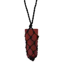 Ancient Wisdom - Hanger - Druppelvormige rozenkwarts met gevlochten ontwerp - Edelsteen - Sieraad - Hartchakra - Spiritueel - Energie