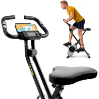 Trex Sport TX-340XB Briz – Opvouwbare Hometrainer – X-Bike Fitnessfiets – Compact & Opklapbaar voor Thuis – Hartslagsensoren – 100 kg