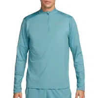 Nike Dri-FIT hardlooptop met halflange rits voor heren - Blauw | Maat S
