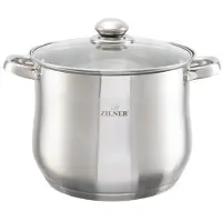 Zilner RVS Kookpan 24cm 9L - Hoge Kwaliteit & Inductie Vakbekwaam
