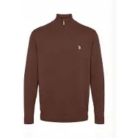 U.S. POLO ASSN. Trui ' UMBrison ' kastanjebruin