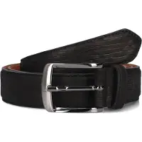 Rehab Heren Riemen Belt Stones Sand - Zwart - Maat 115