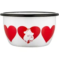 Muurla Moomin emaillen kom 60 cl Heart