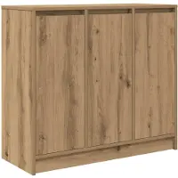 vidaXL Dressoir Artisan-eikenhout, 85x34x76 cm, houtvezel