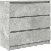 vidaXL Dressoir, betonkleur, 80x35x76 cm, houtvezelplaat