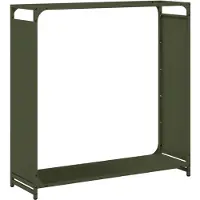 vidaXL Brandhoutrek 90x28x90 cm koudgewalst staal olijfgroen