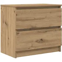 vidaXL Tv-meubel 60x35x54 cm bewerkt hout artisanaal eikenkleur