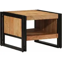 vidaXL Salontafel 50x50x38 cm, massief acaciahout