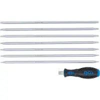 Bgs Schraubendreher-Satz mit Wechselklingen T-Profil (für Torx) / TS-Profil (für Torx Plus) 8-tlg. (Pin-torx)