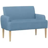 vidaXL Lovingseat met knoopge tuft Blauw 116 x 67 x 81 cm