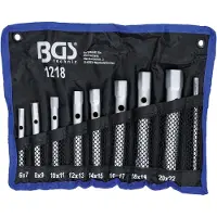 Bgs Rohrsteckschlüssel-Satz SW 6 x 7 - 20 x 22 mm 9-tlg.