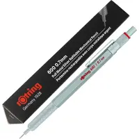 Rotring 600-vulpotlood - 0,7 mm - Zilverkleurige behuizing